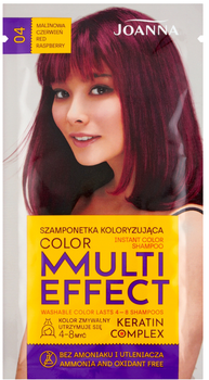 Фарбувальний шампунь Joanna Multi Effect Color 04 Малиновий червоний 35 г (5901018015145)