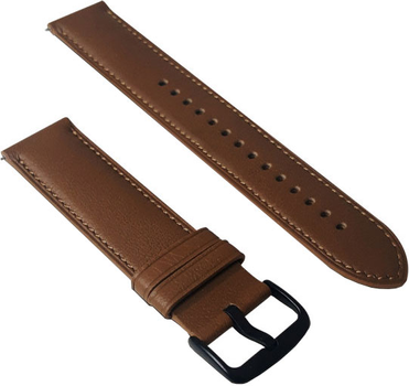 Pasek Amazfit Leather Classic Edition Strap Brązowy 20 mm (6972596104742)
