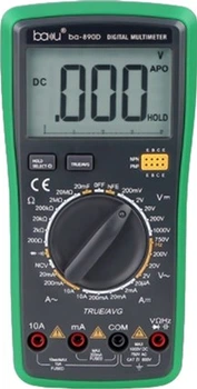 Мультиметр Baku BA-890D Измерения: V, A, R, C 0.52 кг 180x90x45 мм (YT12835)