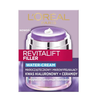 Krem do twarzy L'Oreal Paris Revitalift Filler Water-Cream ujędrniający 50 ml (3600524070649)