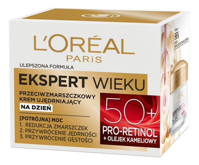 Krem ujędrniający L'Oreal Paris Ekspert Wieku 50+ przeciwzmarszczkowy na dzień 50 ml (3600522550112)