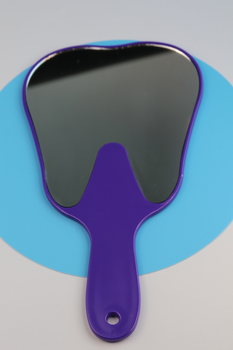 Зеркало оглядове в формі зуба фіолетовий