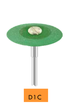 Зелений камінь для корекції кераміки та циркону диск 02