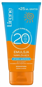 Emulsja Lirene Sun nawilżająca utrwalająca opaleniznę SPF 20 175 ml (5900717314443)