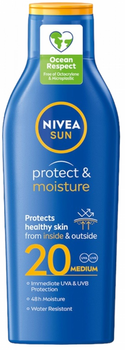 Бальзам для засмаги Nivea Sun Protect & Moisture зволожувальний SPF 20 200 мл (5900017077260)
