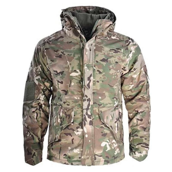 Мужская тактическая куртка HAN WILD G8 мультикам с флисовой подкладкой размер XL