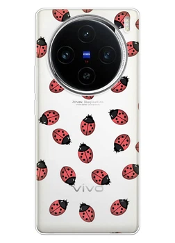 Прозорий силіконовий чохол iSwag для Vivo X100 Pro з малюнком - Сонечка (ISVX100PR33)