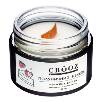 Массажная свеча Crooz Клубничный Чизкейк, 50 мл