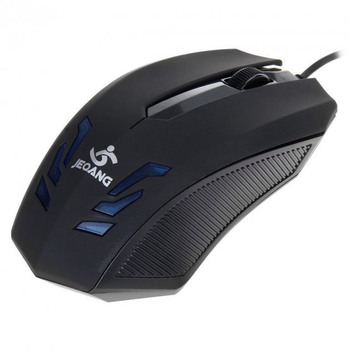 Игровая компьютерная проводная мышка с подсветкой JEQANG JM-032 Чёрная 1.25 м