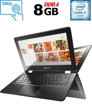 Ноутбук-трансформер Б-класс Lenovo Flex 3-1480 / 14" (1920x1080) IPS Touch / Intel Core i7-6500U (2 (4) ядра по 2.5 - 3.1 GHz) / 8 GB DDR4 / 240 GB SSD / Intel HD Graphics 520 / WebCam / HDMI б/у