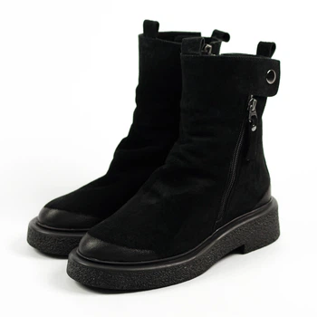 Черевики зимові Evromoda 3907237 чорний замша 37