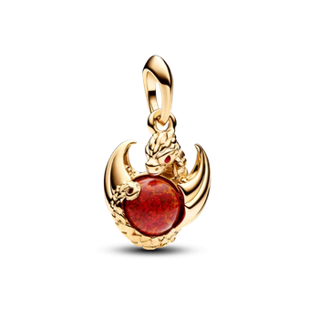 Серебряный шарм "Огонь дракона" Игра Престолов.