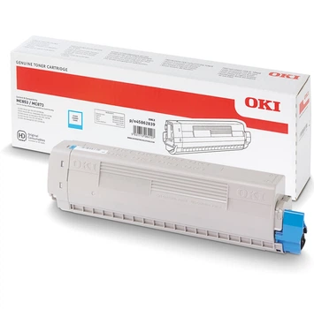 Картридж для лазерного принтера OKI TONER-C-MC853/873/883-7,3K Голубой (Cyan)