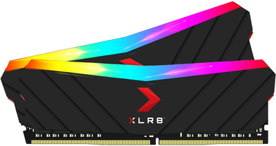 Pamięć PNY DDR4-3200 16384MB PC4-25600 (zestaw 2x8192) XLR8 RGB (MD16GK2D4320016XRGB)