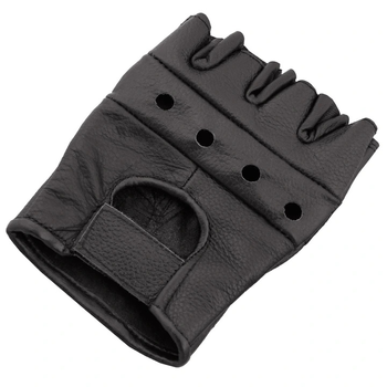 Перчатки кожаные без пальцев MIL-TEC 12517002 S Black (2000000048376)