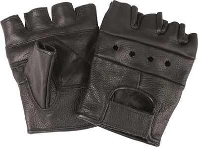 Перчатки кожаные без пальцев MIL-TEC 12517002 XL Black (2000980513864)