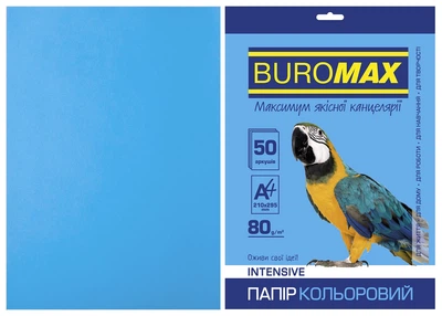 Бумага цветная INTENSIVE, светло-синий, 50 л., А4, 80 г/м² (BM.2721350-30)