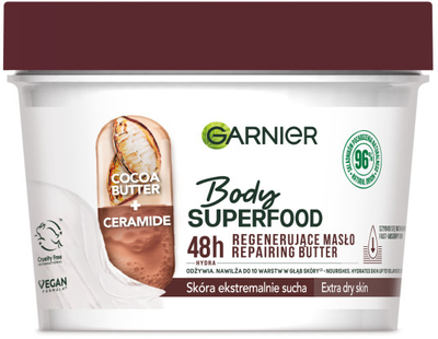 Masło Garnier Body Superfood Cocoa regenerujące z masłem kakaowym i ceramidami 380 ml (3600542470490)