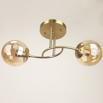 Люстра с шарами на 2 плафона Sneha (9962618067/2 matte gold)