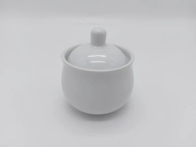 Сахарница керамическая для кафе D 8 cm H 7 cm 250 мл белая 11415