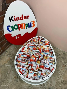 Сладкий подарочный бокс для девушки с конфетками набор в форме киндера сюрприз для жены, мамы, ребенка Nbox-45