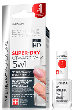 Топ для нігтів Eveline Cosmetics Nail Therapy Professional Super-Dry 5 в 1 - Багатофункціональний 12 мл (5903416001423)