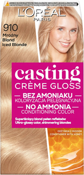 Фарба для волосся L'Oreal Paris Casting Creme Gloss 910 Крижаний блонд (3600523351350)