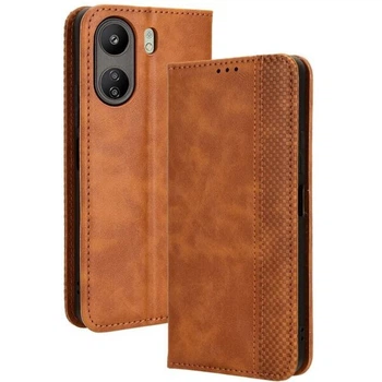 Чохол-книжка Deexe Retro Style для Xiaomi Redmi 13C / Poco C65 - Brown