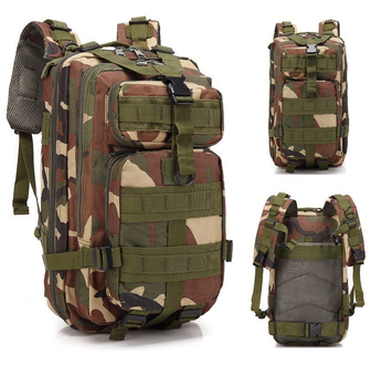 Тактичний похідний рюкзак Military T 414 25 L Камуфляжний піксель