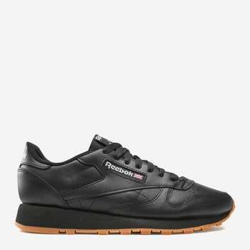 Buty sportowe męskie Reebok Classic Leather 100008493 44.5 (11US) 29 cm Czarne (4065419120301) (955555903153474) - Outlet