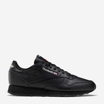 Чоловічі кросівки Reebok Classic Leather 100008494 43 (10US) 28 см Чорні (4065419128154)