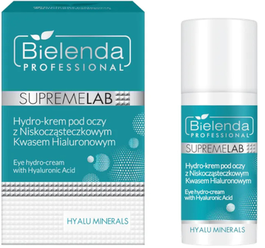 Крем для очей Bielenda SupremeLab Hyalu Minerals з гіалуроновою кислотою 15 мл (5902169049591)