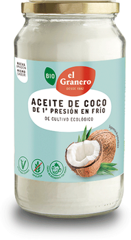 Organiczny olej kokosowy El Granero Integral Extra Virgin 1 litr (8422584044072)