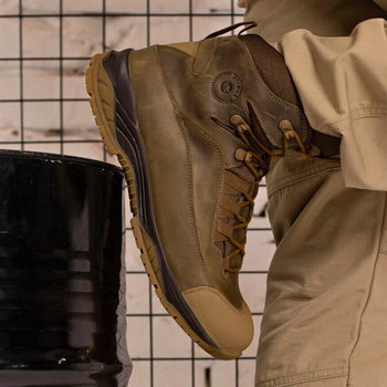 Демисезонные Берцы Тактические Ботинки Мужские Кожаные 42р (28,1 см) STD-000053-RZ42