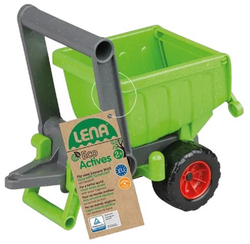 Причіп до іграшкової машини Lena EcoActives самоскид зелений (4006942705900)