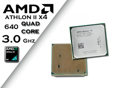 Процесcор AMD Athlon ii x4 640 3 GHz. 4 ядра/4 потока. Soket AM3. Tray