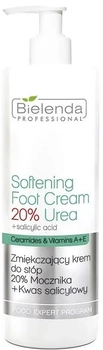 Krem do stóp Bielenda Softening Foot Cream 20% Urea zmiękczający 20% Mocznika + Kwas Salicylowy 500 ml (5902169012878)