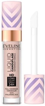 Korektor kamuflujący Eveline Cosmetics Liquid Camouflage HD Full Coverage Concealer 03 Soft Natural wodoodporny z kwasem hialuronowym 7.5 ml (5903416038160)
