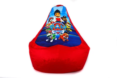 Червоне дитяче Кресло груса мішок щенячий патруль 90x60 Paw patrol