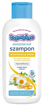 Шампунь для волосся Bambino Rodzina вітамінний блиск для тьмяного і ніжного волосся 400 мл (5900017089911)