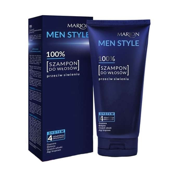 Шампунь для волосся Marion Men Style Shampoo проти сивини 150 г (5902853014515)