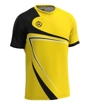 Волейбольна футболка чоловіча RIGO DELFI Black-Yellow 3XL