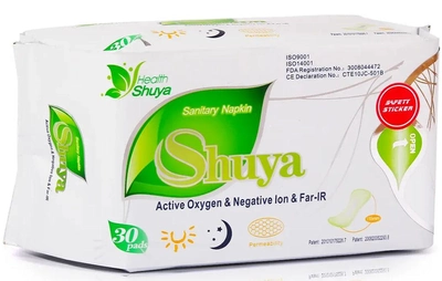 Прокладки гігієнічні Shuya Health Anion Sanitary Napkin 30 шт (6910181209328)