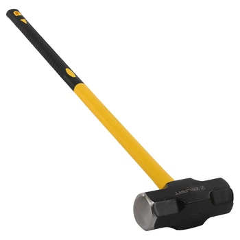 Кувалда сталева для кросфіту та функціональних тренувань HAMMER Zelart TA-9635-20LB 20LB (9,1кг) чорно-жовтий