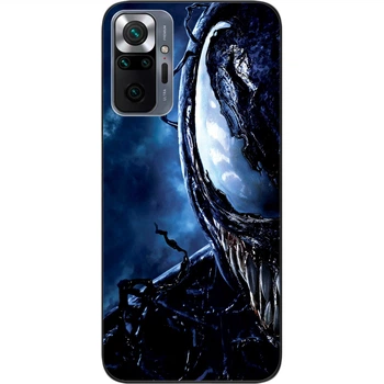 Силиконовый чехол SMTT для Xiaomi Redmi Note 10 Pro с картинкой Веном монстр