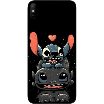 Силіконовий чохол бампер SMTT для Xiaomi Redmi 9A з картинкою Беззубик та Стич