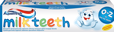 Pasta do zębów Aquafresh Milk Teeth dla dzieci 0-2 lata 50 ml (3830029294787)