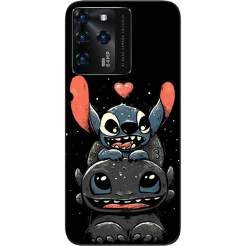 Силіконовий чохол бампер SMTT для ZTE Blade V30 з картинкою Беззубик та Стич