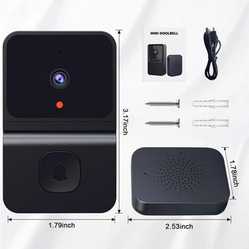 Умный дверной звонок Tuya беспроводной видеозвонок с камерой, Wi-Fi, домофон