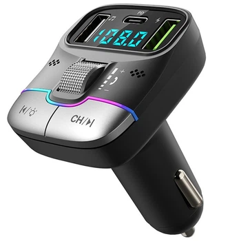 Подвійний USB Qc PD FM-модулятор Gzoi аудіоадаптер Автомобільний зарядний пристрій від прикурювача